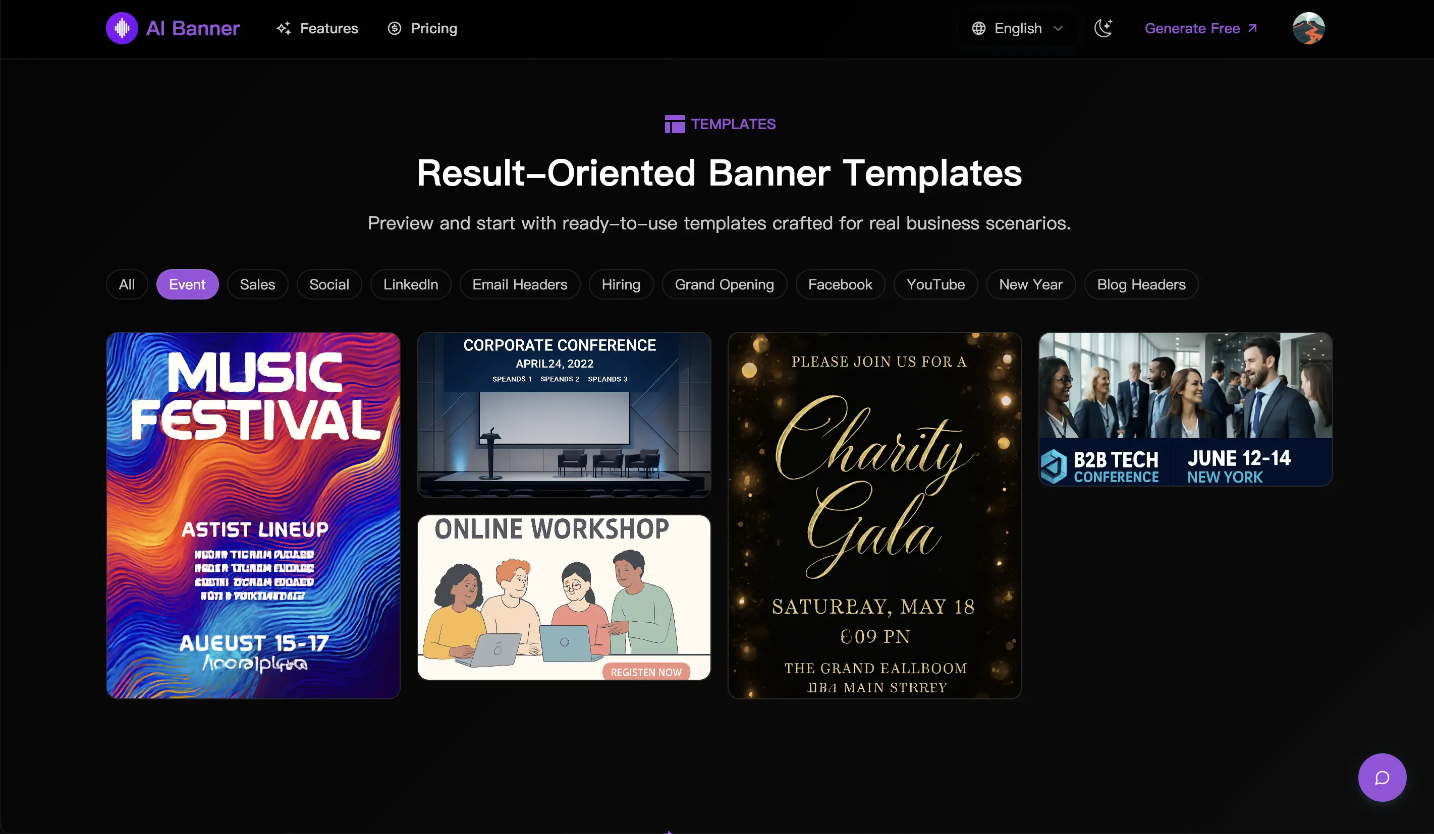 Social Banners in Seconds with AI